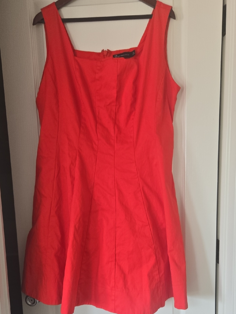 New York & Company Bright Red Sleeveless Dress